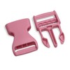 4 Pcs Light Pink Buckles for Straps 1 inch Plastic