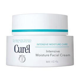 Curel Crema hidratante facial intensiva japonesa para el cuidado de la piel, loción facial hidratante para pieles sensibles secas a muy secas, antienv