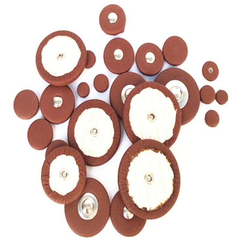 Andoer Saxophone Sax Leather Pads Replacement (for Alto Saxophone)