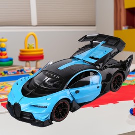 Blue Lightning RC Sports Car – High-Speed Remote-Controlled Racer, 1:12 Scale, Dual Motors, Rechargeable Battery, Durable Build, Race-Ready Performance Toy Car for Kids and Adults