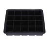 Greensen Bandeja Cubitos Silicona 20 Cavidades Negro 15x12x3cm