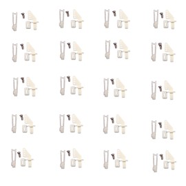 Nylon Control Horn, 20 Pieces Four-Hole Remote Control Rudder Angle with u-Clips and Screws. be Used for rc Airplane Parts Control Horns Such as Rudder and aileron.
