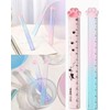 Zeayebsr Pack of 2 Plastic Ruler, Ruler 15 cm Primary