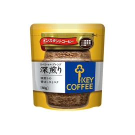 Key Coffee, Instant Coffee, Special Blend, Deep Roast, Bag, Refill, 2.1 oz (60 g) x 4 Bags
