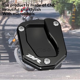 For DR650S DR650 DR650 SE Accessories Kickstand Extension Plate Foot Side Stand Support Pad dr650s dr650 dr650se 2024 2023 2022 2021-1996 Foot Side Support Extension Pad Support Amplification Board
