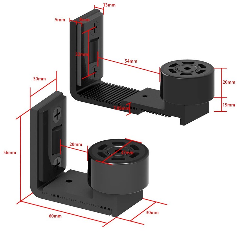 CCJH Sliding Door Floor Guide Adjustable Floor Roller Guide Sliding
