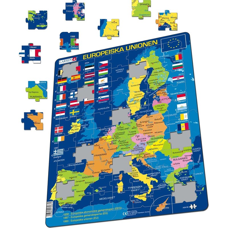 Larsen A39 The European Union (EU) Swedish Edition 70 Piece