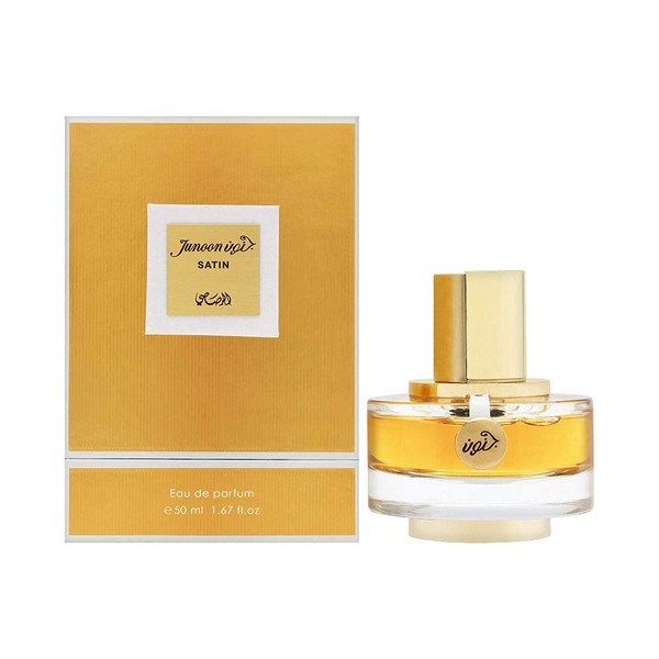Junoon Satin for Women EDP (Eau De Parfum) 50 ML (1.7 oz) | Royal Pour Femme Spray | Fresh Fruity Notes Blended with Frankincense and Cedarwood | Signature Arabian Scent | by RASASI Perfumes