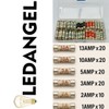 Ledangel Basics FuseBox – 100x Colour-Coded BS1362 Plug Fuses (1A–13A)