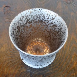 Shochu Glass, Shochu Cup, Ceramic, Made in Japan, Arita Pottery, Stylish, Gift, Supreme Shochu Glass, Silver Color