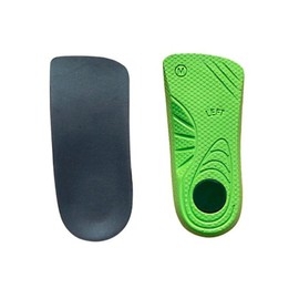 Ipetboom Unisex Eva Half Pad Correction Insoles Shock Absorbing Non Slip Breathable Arch Support for Xl Green for Sports and Everyday Use