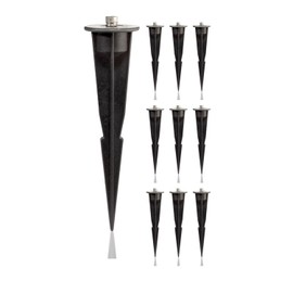 Parlat Garden Black Plastic Ground Spike for Lights Pack of 10