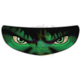 Shopena.com Hulk Perforated Motorcycle Helmet Visor Tint Shield Sticker Decal
