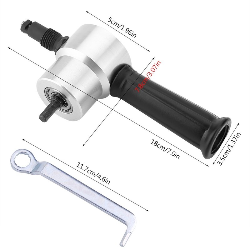 Sheet Metal Cutter for Cordless Screwdriver, Double Tip Sheet Metal