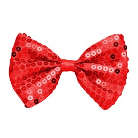 Red Sequin Bow Ties Accessory for Fancy Dress