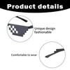 4 Stück Premium-Qualität Thug Life Pixel Mosaik Sonnenbrille,Pixelated Sonnenbrille,Unisex MLG