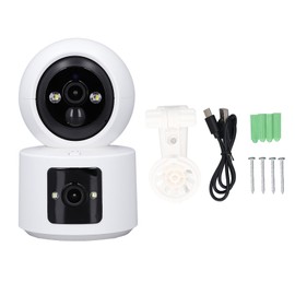 Cordless Security Camera Ball Shaped High Definition Dual Lens Remote Control Web Home Camera for Baby