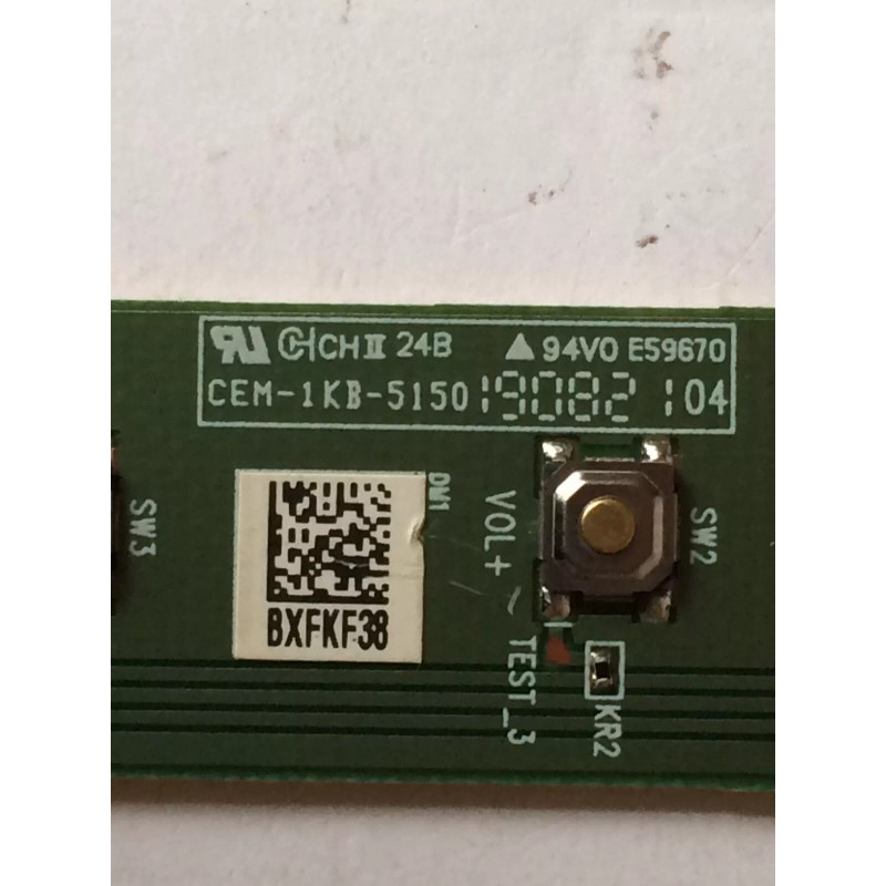 VIZIO D40F-G9 POWER BUTTON BOARD CEM-1KB-5150