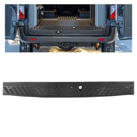 HECASA Rear Sill Plate Compatible with 2015-2023 Ford Transit 150 250 350 HD Cargo/Crew Van 2022-2023 Ford E-Transit Cargo/Crew Van CK4Z-6140374-AA Rear Door Bumper Step Pad Molding Trim Black
