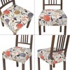 SearchI Stretch Dining Chair Seat Covers Set of 4, Soft