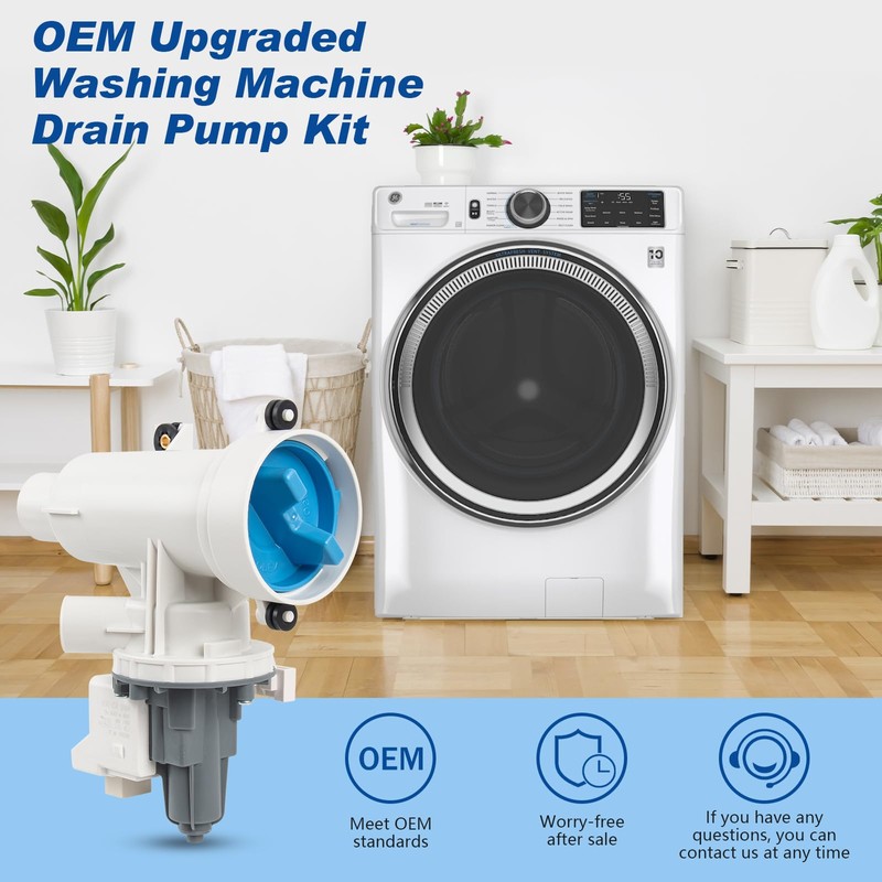 WH11X29539 GE Washer Drain Pump Assembly and Filter | Washing