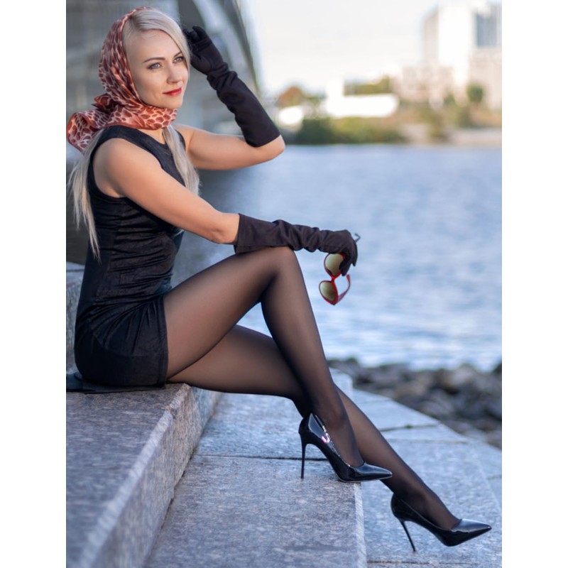 ZIHUA 2 Pairs Sheer Black Tights for Women, 20 Denier