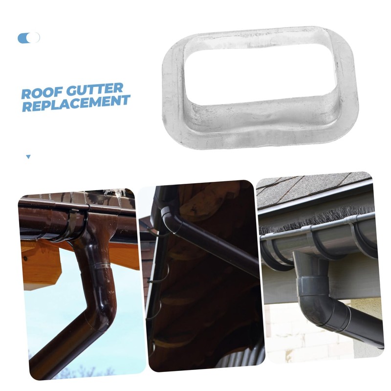 jojofuny Rain Gutter Adapter Gutter Outlet for Drainage Easy Installation