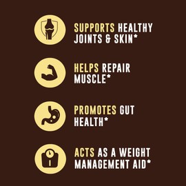 Left Coast Performance 32oz Vanilla Bone Broth Protein Powder From Grass Fed Beef - Non-GMO Ingredients, Gut-Friendly, Low Carb Dairy Free Protein Powder - Natural Collagen Source For Joint Support - Keto Friendly