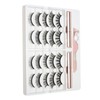 10 Pairs Magnetic Lashes Kit Liquid Eyeliner Tweezer Lightweight False