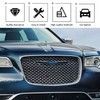 Hoolcar Front Bumper Grille Cover Molding Trim Exterior Accessories for