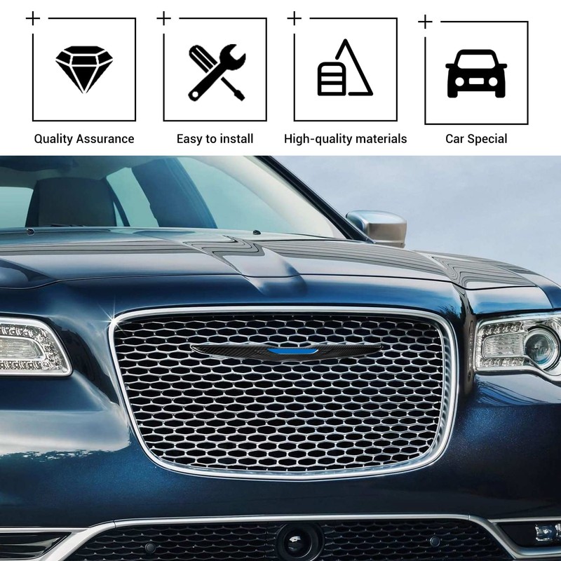 Hoolcar Front Bumper Grille Cover Molding Trim Exterior Accessories for