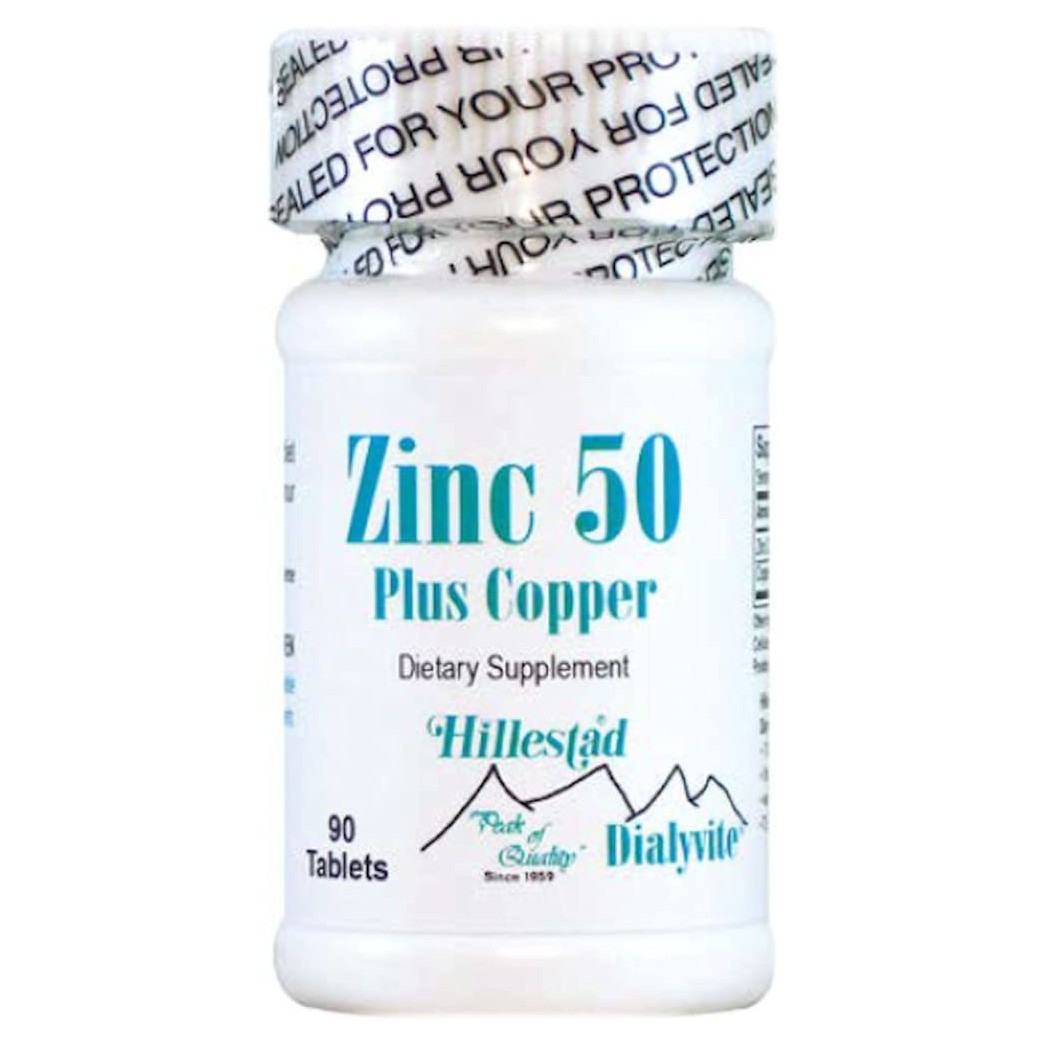 Dialyvite - Zinc 50 Plus Copper - 90 Tablets