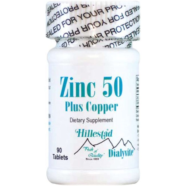 Dialyvite - Zinc 50 Plus Copper - 90 Tablets