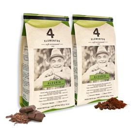 4 Elementos | Classic Ground Coffee, Medium Dark Roast, 100% Arabica from Colombia, Bold & Rich Flavor, 12oz (Pack of 2)