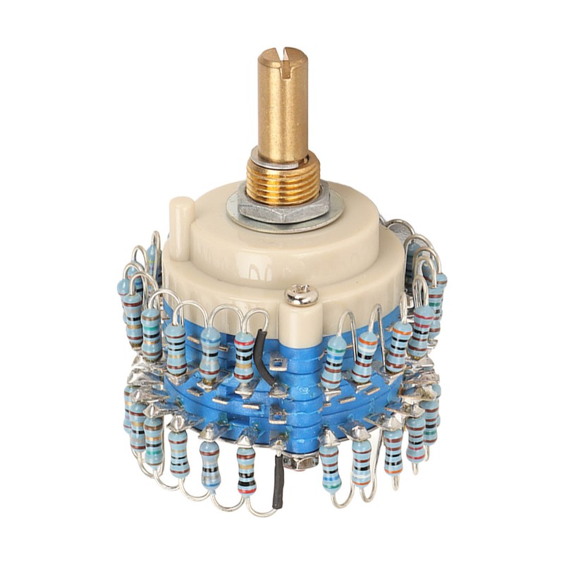 Two Channels Volume Potentiometer 2×24 Gear 20K High Accuracy Volume
