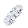 OMRANII Cubic Zirconia Size-9 Cushion Cut CZ Full Eternity Wedding