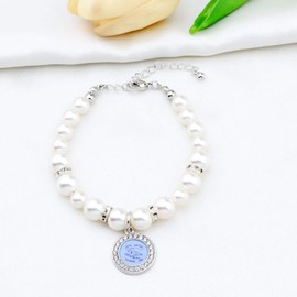 SEIRAA Zeta Amicae Pearl Bracelet Sisters Jewelry Greek Sorority Jewelry for Sisterhood (Zeta Amicae Pearl Bracelet)
