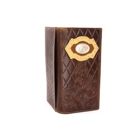 West Star Texas Checkbook Wallet Bifold w w/o Cow Hair or Embroidery Fabric Wallet 209D CF