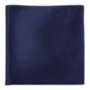 MANSPHIL Navy Silk Handkerchief for Men, 11x11 Inch Solid Suit