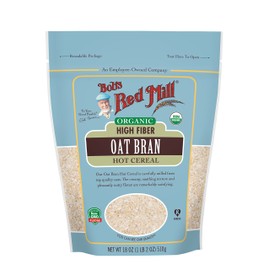 Bob's Red Mill Organic High Fiber Oat Bran Hot Cereal, 18-ounce