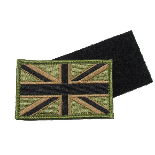 Uniform Store London Union Jack Patch Army Olive Military Flag