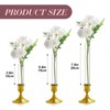 Ninehaoou 10 Pack 7.9" Glass Bud Vase Taper Candle Holder's