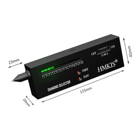 HMKIS Diamond Tester Pen, Professional Jewelry Diamond Tester with 60X Jewelry Loupe Magnifier, Diamond Selector for Novice and Expert (Non-Rechargeable)