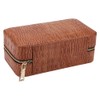 Wood Portable Travel Outdoor Cigar Humidor PU Leather Cigar Storage