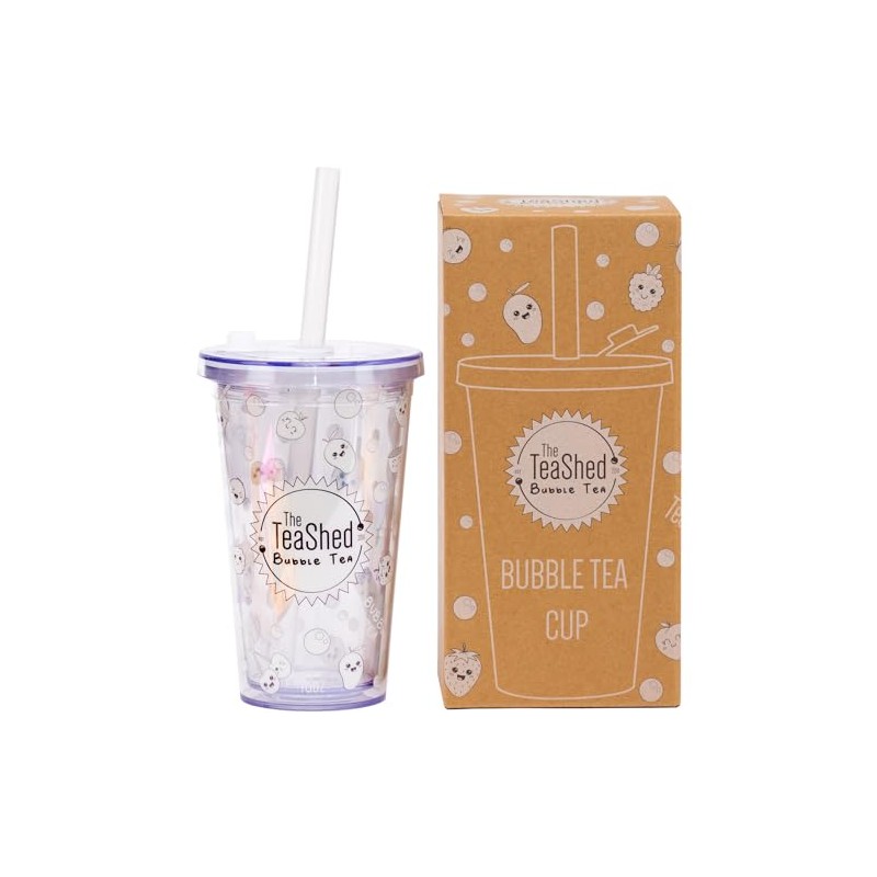 The Teashed Bubble Tea Cup & Straw Gift Set |