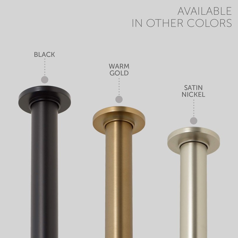 Ivilon Tension Curtain Rod - Spring Tension Rod for Windows
