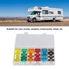 24PCS Car Blade Fuses Zinc Alloy Fuse Assortment Set Automobile