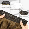 MORICA Invisible Wire Hair Extensions - 20 Inch Chestnut Brown