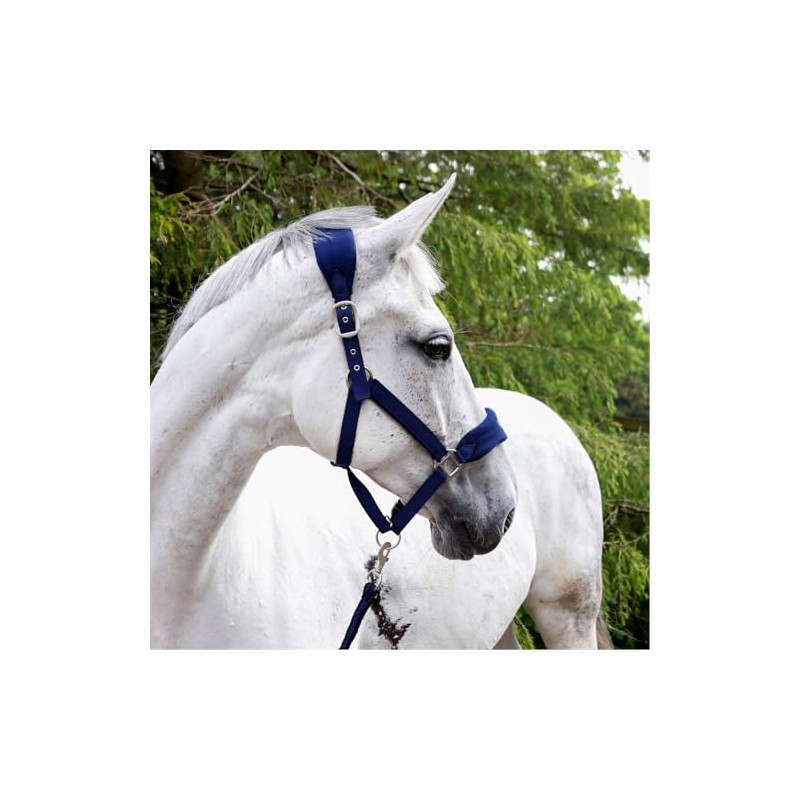 John Whitaker Unisex Club Headcollar and Lead Rope Set Navy