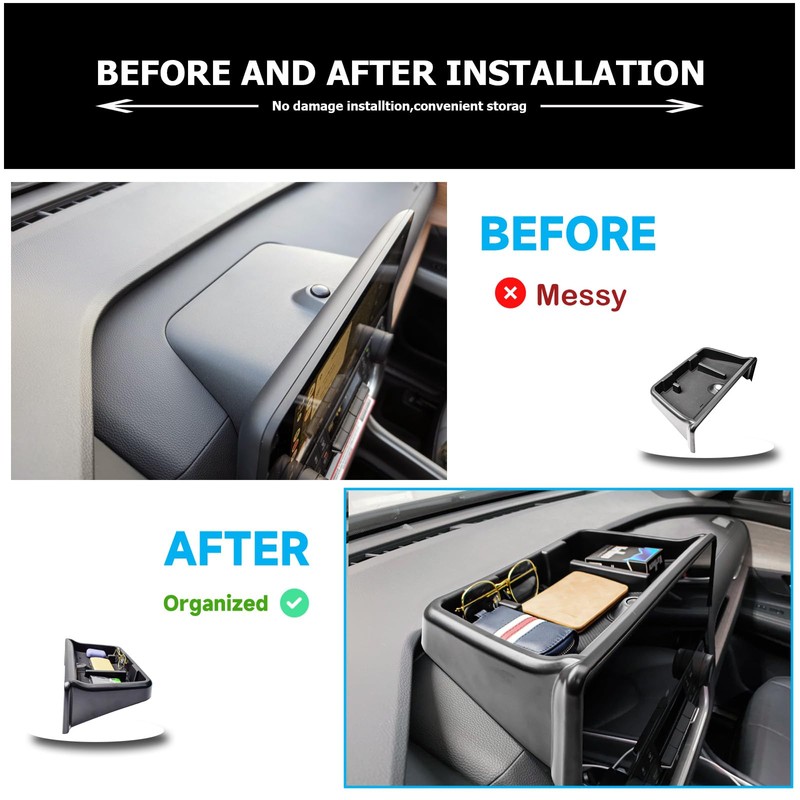EDBETOS 2024-2026 Grand Highlander Accessories Dashboard Organizer Compatible with 2024